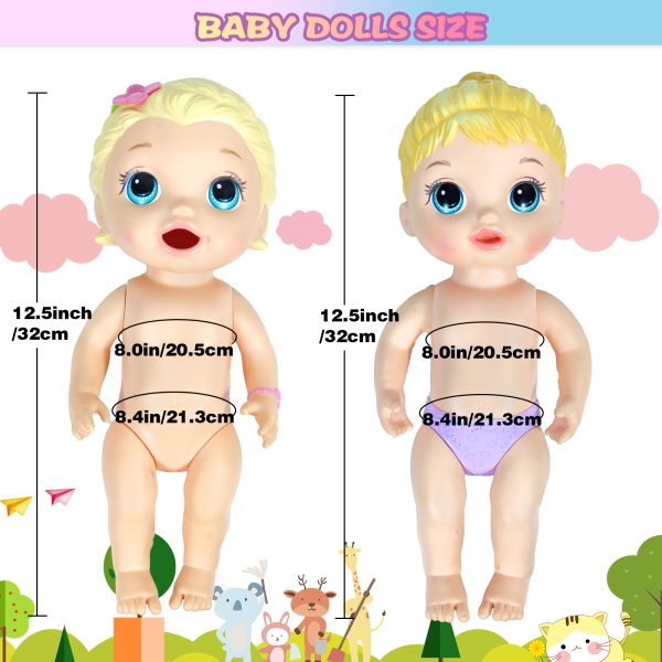 Alive Baby Clothes, 7 Sets Baby Doll Clothes Accessories Dress Swimsuit Outfit for 10-12 Inch Dolls Girls Birthday Xmas - Image 6