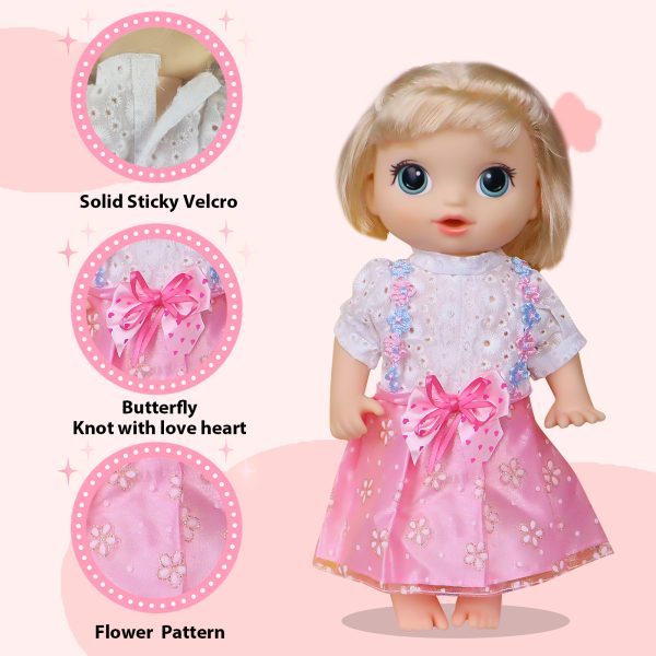 12 inch Baby Doll Clothes 6 Sets Include 5 Caps fit for 10 /11 /12 inch Baby - Image 5