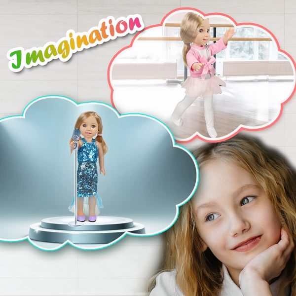 4.5-inch-Doll-Clothes and Accessories (8 Sets) - Image 2