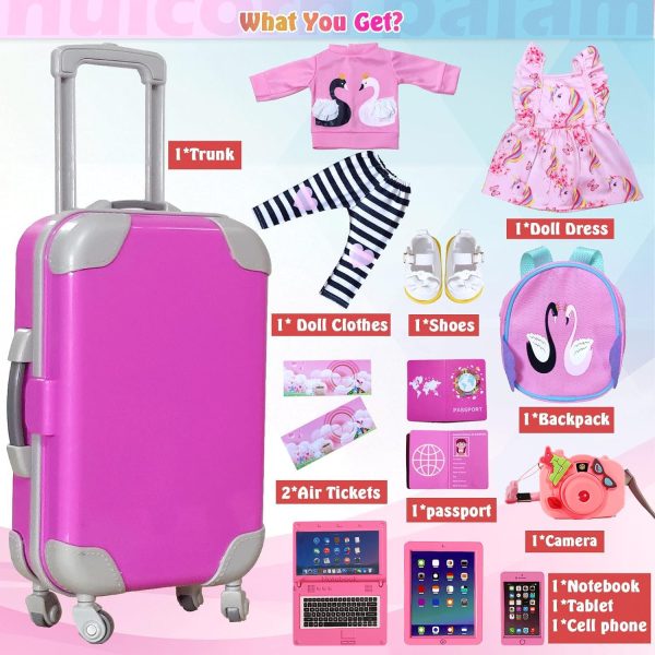 14-Inch-Girl-Doll-Travel-Suitcase-Play-Set Doll- Clothes- Accessories - Image 6