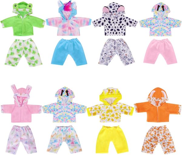12 inch Doll Clothes[8 Sets Animal Styling ] for 10/11/12 inch Baby Girls Boys(8 Set) - Image 2