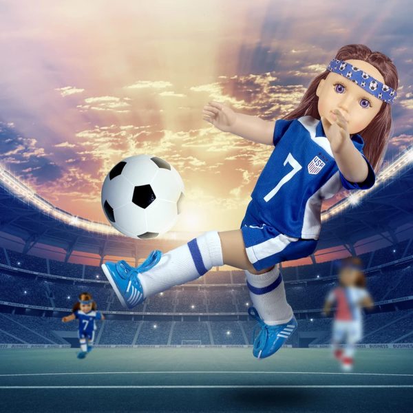 18 inch Doll Clothes Accessories -Compatible with 18 Inch Girl Dolls (Sports) - Image 3
