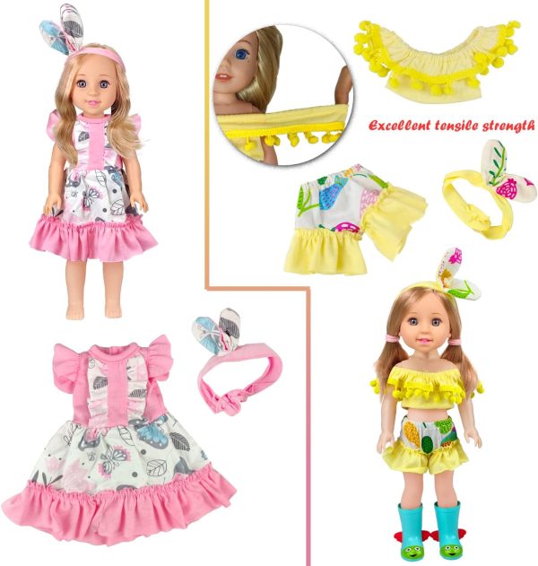 4.5-inch-Doll-Clothes and Accessories (8 Sets) - Image 4