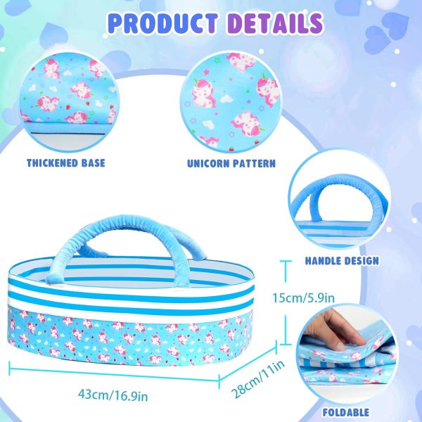 Reborn Baby Doll Accessories with Bassinet,Baby Doll Clothes Knitted Outfit for 17-22 inch Newborn Girls - Image 3