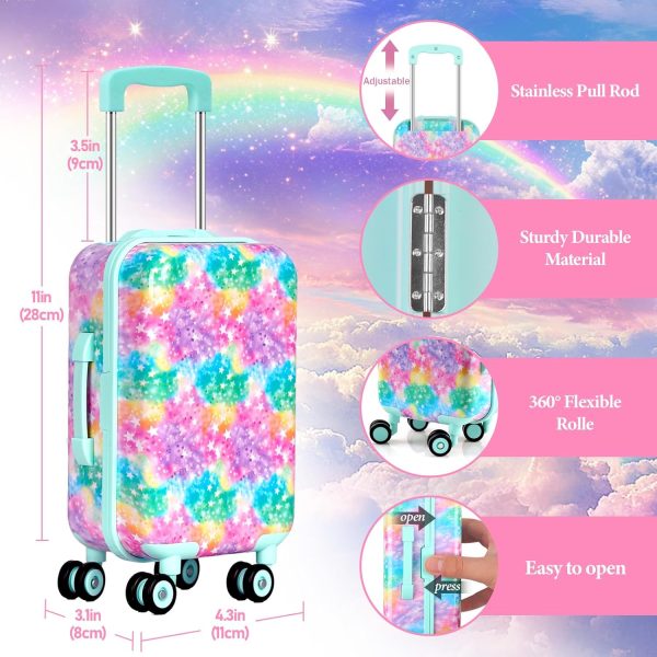 18 inch Doll Clothes Accessories Girl Suitcase Luggage Travel - Image 2
