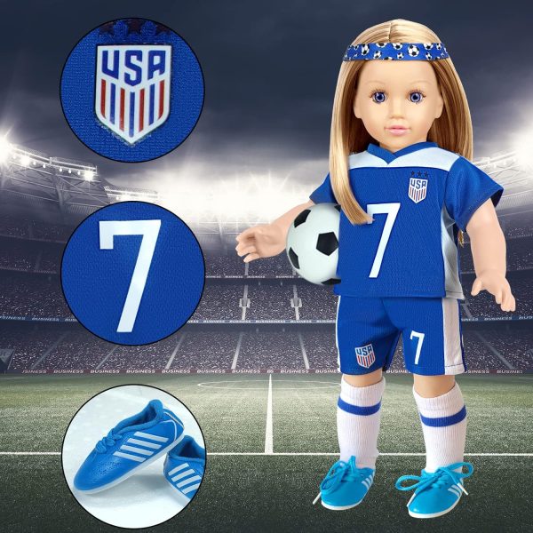 18 inch Doll Clothes Accessories -Compatible with 18 Inch Girl Dolls (Sports) - Image 7