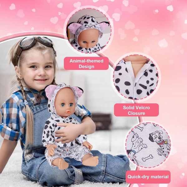 12 inch Doll Clothes[8 Sets Animal Styling ] for 10/11/12 inch Baby Girls Boys(8 Set) - Image 5
