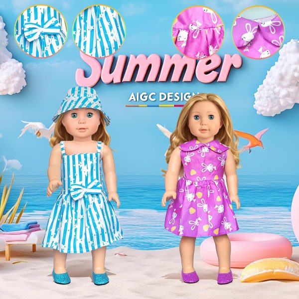 18 inch Doll Clothes Accessories for Girl Doll Clothes(10 Set) - Image 6