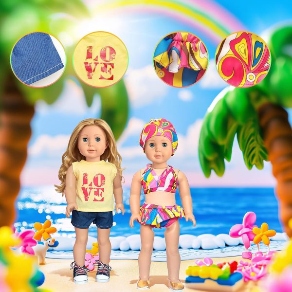 18 inch Doll Clothes Accessories for Girl Doll Clothes(10 Set) - Image 4