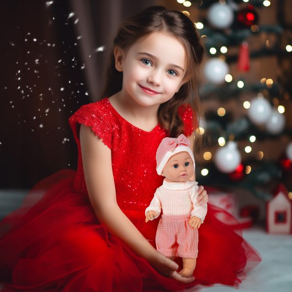 4-18 inch Doll Accessories Dress with Hats Socks Outfits Fits for 43cm New Born - Image 2